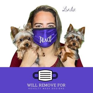 Teach Peace Novelty Face Mask